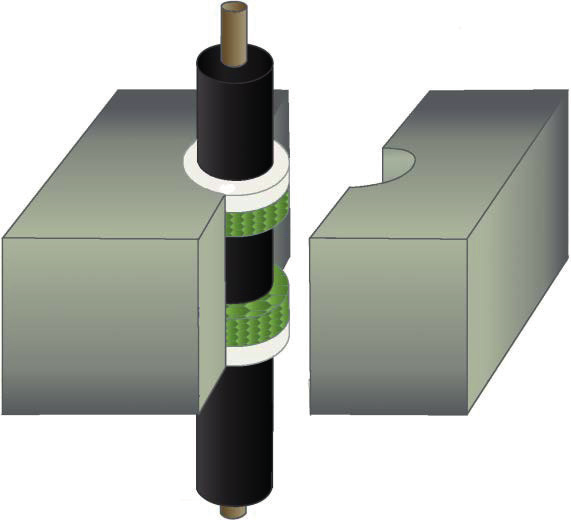 KABLA BANDMOTSTÅND EI 240 STÅLÖ BANDMOTSTÅND EI 120 15mm på Kablar Ø25mm Ø16mm 25mm på Stenull djup 30mm densitet 129kg/m 3 eller på Stenull djup 25mm, densitet 140kg/m 3 eller på 100x1000mm STÅLÖ