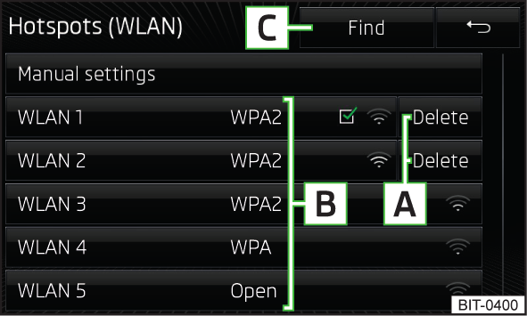 WLAN och dataanslutning WLAN Inledning I detta kapitel finns information om: Slå till/från WLAN och val av WLAN-läge 50 Anslutning med apparatens WLAN (WLAN Hotspot) 50 Ansluta apparaten med en annan