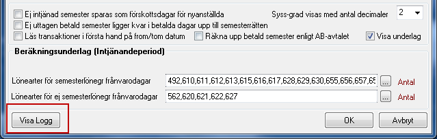 Kvalificerar sig anställd till fler semesterdagar utifrån ålder enligt Allmänna bestämmelser markeras alternativet Räkna upp betald semester enligt AB-avtalet om anställd När du klickar på OK i ovan