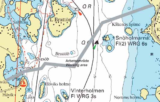 7 Nr 103 Skagerrak / Skagerrak * 3178 (P) Sjökort/Chart: 932 Sverige. Skagerrak. S om Stenungsund. Höviksnäs. Kåkenäs. Utläggning av rör.