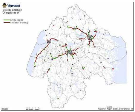 Regional mål och strategier Cykel i LTP: - Prioritera GC-vägar för arbetspendling och barns skolvägar - Även GC-väger för utveckling av turism kan komma