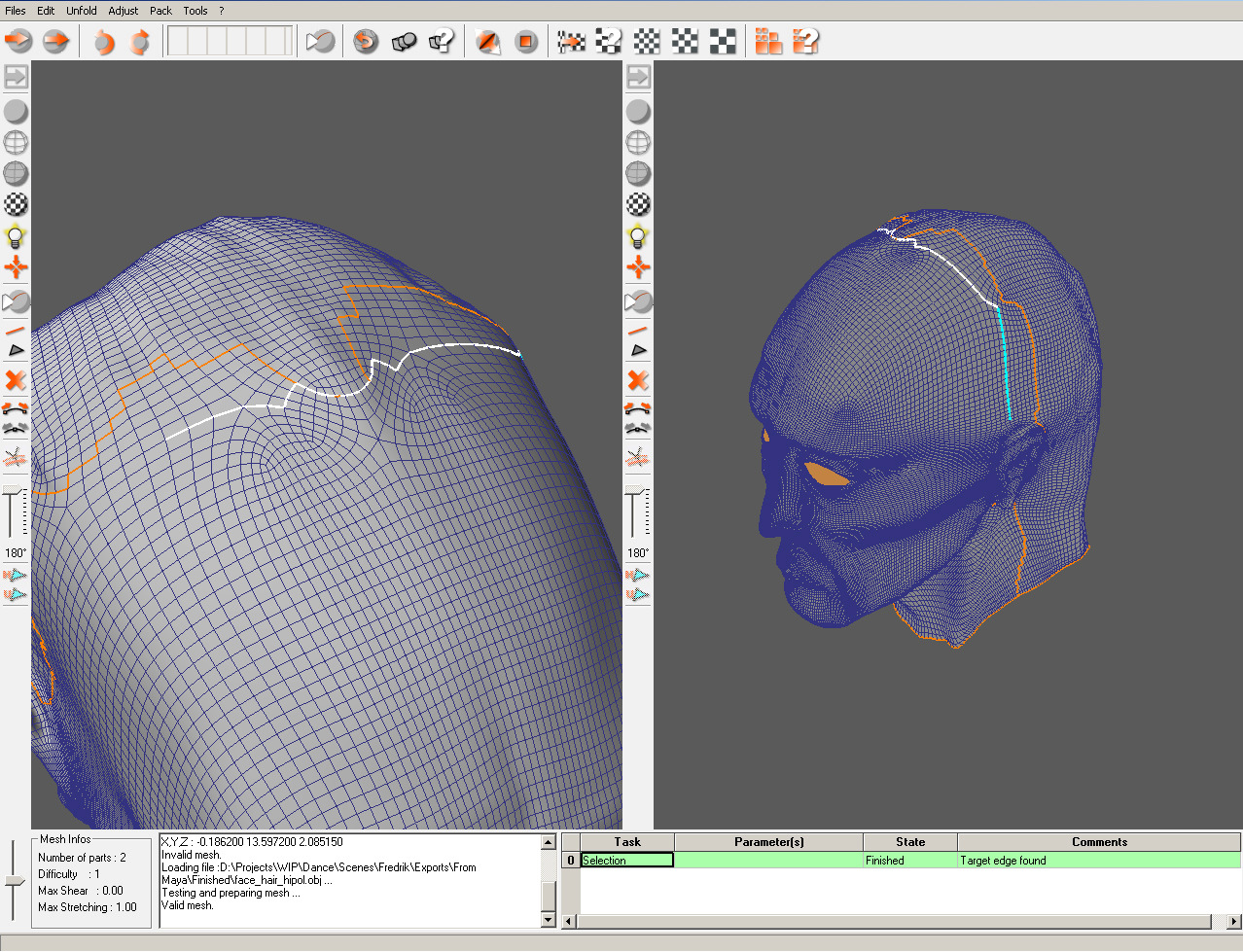 3.2.3 Pixologic Zbrush 2.0 Denna programvara förenklar detaljerings modellering avsevärt.