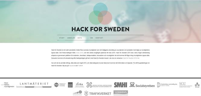 Hack for Sweden 2015!