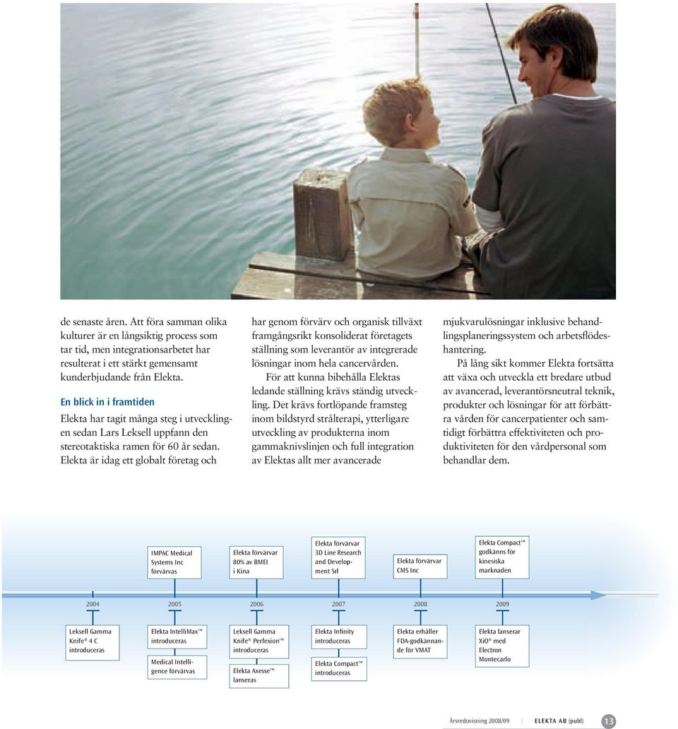 Elekta är idag ett globalt företag och har genom förvärv och organisk tillväxt framgångsrikt konsoliderat företagets ställning som leverantör av integrerade lösningar inom hela cancervården.