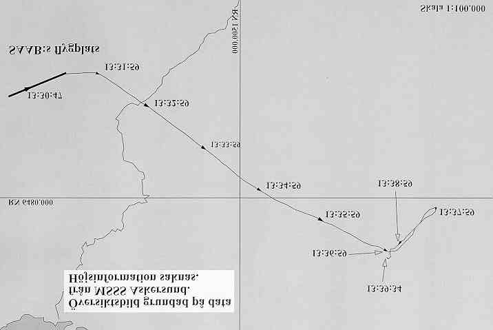 SHK Rapport RL 2001:04 10 Underhåll Flygplanet var underhållet enligt gällande föreskrifter. 1.16.2 Ljudanalys Ljudupptagningen av radiokommunikationen mellan flygledaren och föraren har analyserats.