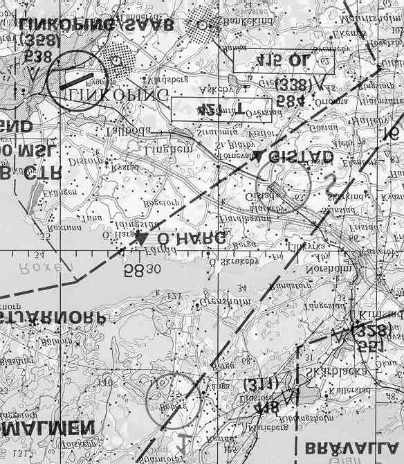 SHK Rapport RL 2001:04 13 Första navigationsbenet Startpunkt Haveriplats 1.18.