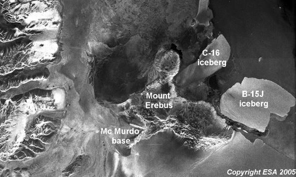 Exempel Havsis Envisat: ASCAT 10 januari 2005 Credit: