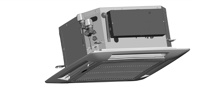 Dimensioner, mm 42GW 200/209-300/309-400/409 (kompakt ram) Enhet utan ventiler 569 627 230 119 36 70 298 155 157 102 15 0 569 35 90 220 148 51 107 Se detalj A 400 Flexibel dräneringsslang ø 16 720