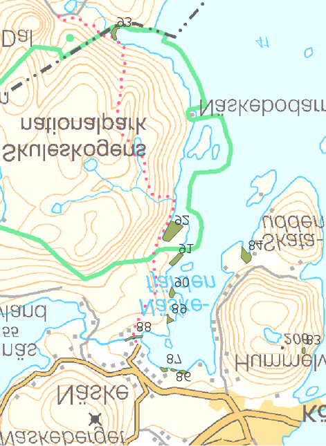 Kustinventeringen 2002-2004, Örnsköldsviks kommun 85 Ö Forsmanssand 1637546 Y 7008473 NV: 3 Areal 1,7 ha Biotopbeskrivning: Havsstrand med grus och sand och diabasberggrund.