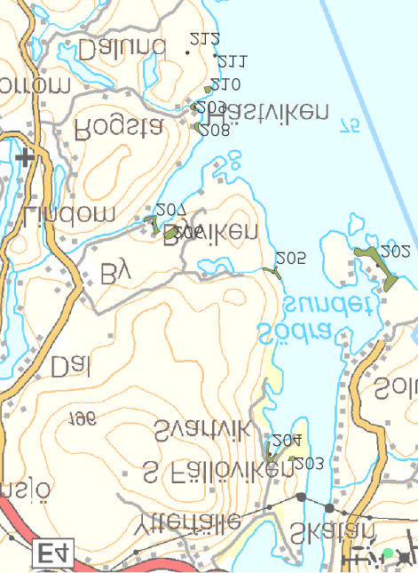 Kustinventeringen 2002-2004, Härnösands kommun 204 Södra Fällöviken 1608207 Y 6943932 NV: 3 Areal 2,7 ha Biotopbeskrivning: Lövdominerad havsvik, med sand och finsediment.