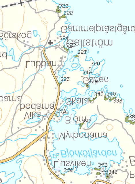 345 S Holmen 1590679 Y 6902881 NV: 2 Areal 3,6 ha Biotopbeskrivning: Mest träd- och busklös havsstrand, med sten, sand och finsediment. Området är grunt och intill ligger en lövsumpskog.