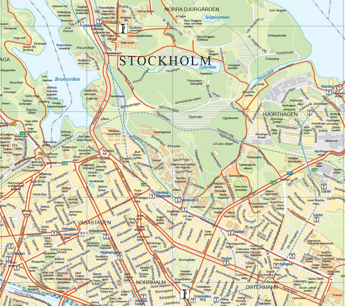 3.4 Cykel KTH ligger centralt i Stockholm och i direkt anslutning till regionala cykelstråk från nordost. I cykelplan för Stockholm utpekas en mängd åtgärder på stråken i närheten.
