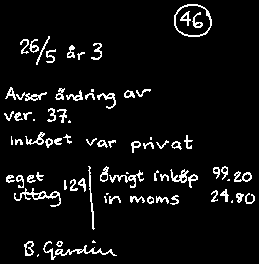 Översikt bokföring och bokslut kontantmetoden D. Stämma av löpande och rätta fel Kontrollera att bokföringen stämmer t.ex. med kontoutdrag från banken. Rätta eventuella fel.