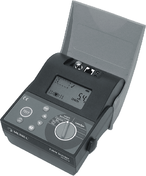 1 Cable Scanner MI 2014 Cable Scanner MI 2094 är ett portabelt batteridrivet instrument för test av LAN installationer och kablar.