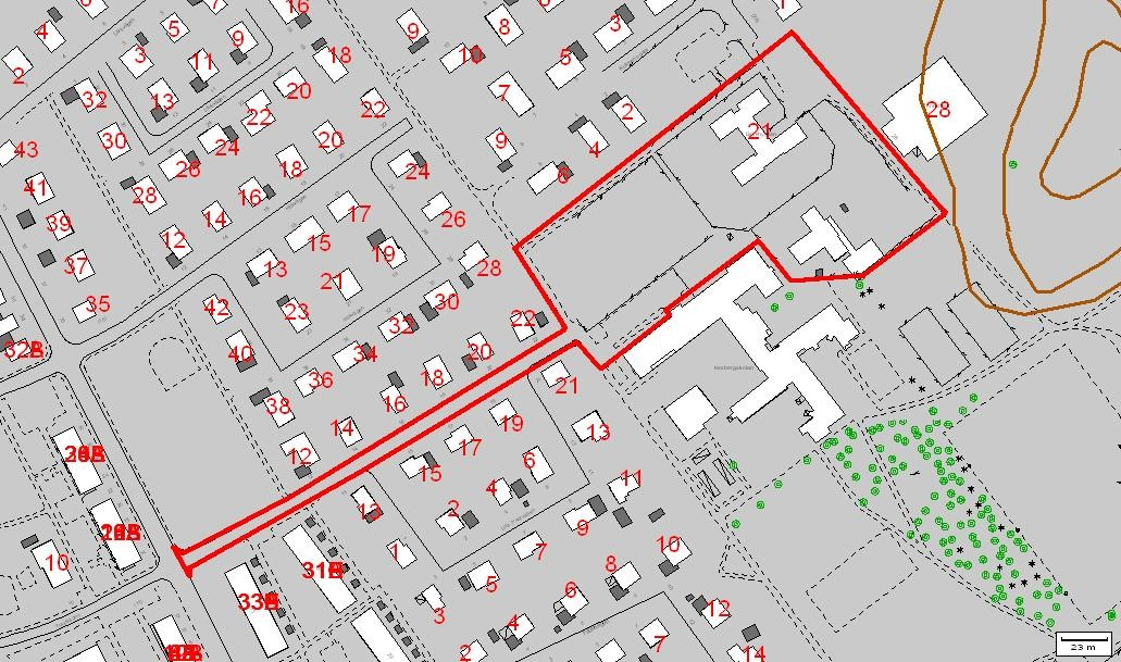 4 PLANDATA Planområdet är centralt beläget i Vårgårda tätort och omfattar fastigheterna del av Skövde 2:74, del av Skövde 3:40 samt del av Skövde 3:6.