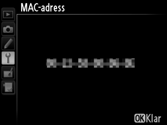 Alternativ MAC-adress Visa MAC-adressen för den maskinvara som valts för Välj
