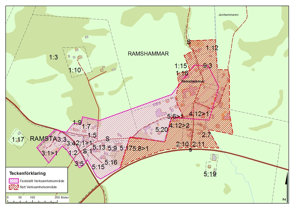 BESLUTSUNDERLAG 12 (26) Ramshammar I detta område är VA-anslutningar är redan utförda. EEM har byggt ut VA i området i flera etapper.
