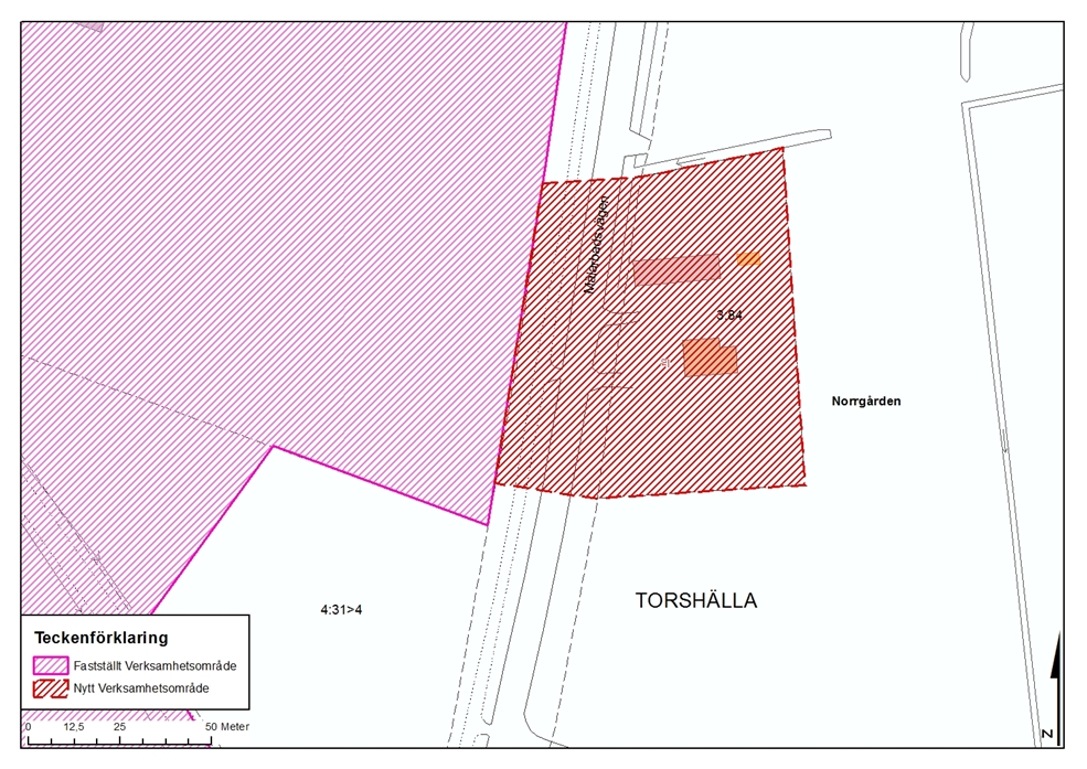 BESLUTSUNDERLAG 22 (26) Torshälla 3:84 Fastigheten ligger mycket nära befintliga