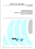 Trafikdatalagring Gränssnittsspecifikation från Säpos utkast till nationell ITS- specifikation PM Bakgrund/regler Nationell tillämpning ETSI Avtalsdel CSP/LEA Specifikation (utkast) - Baserad på ETSI