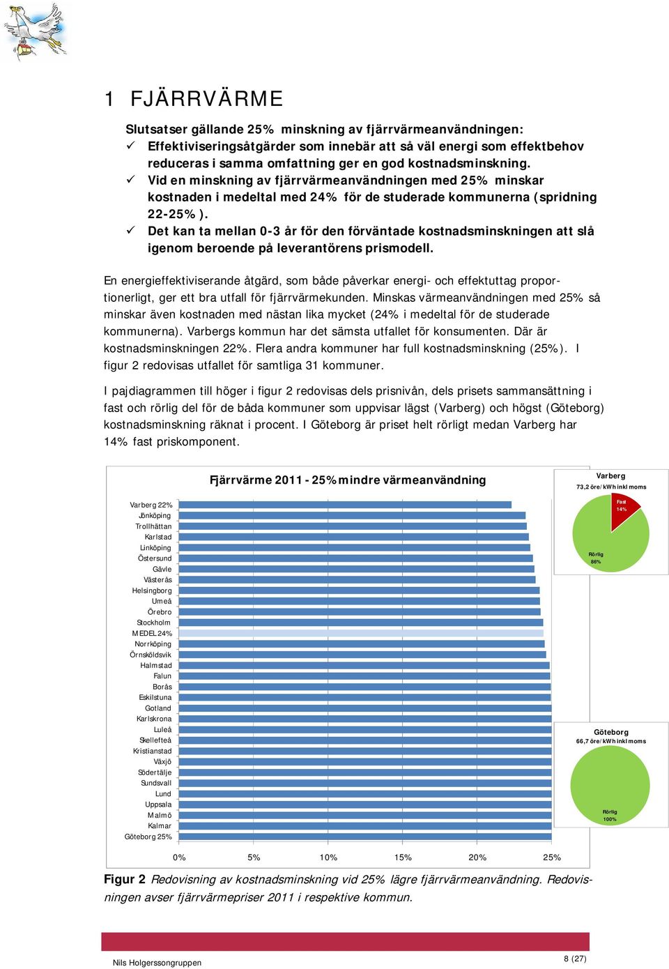 Det kan ta mellan 0-3 år för den förväntade kostnadsminskningen att slå igenom beroende på leverantörens prismodell.