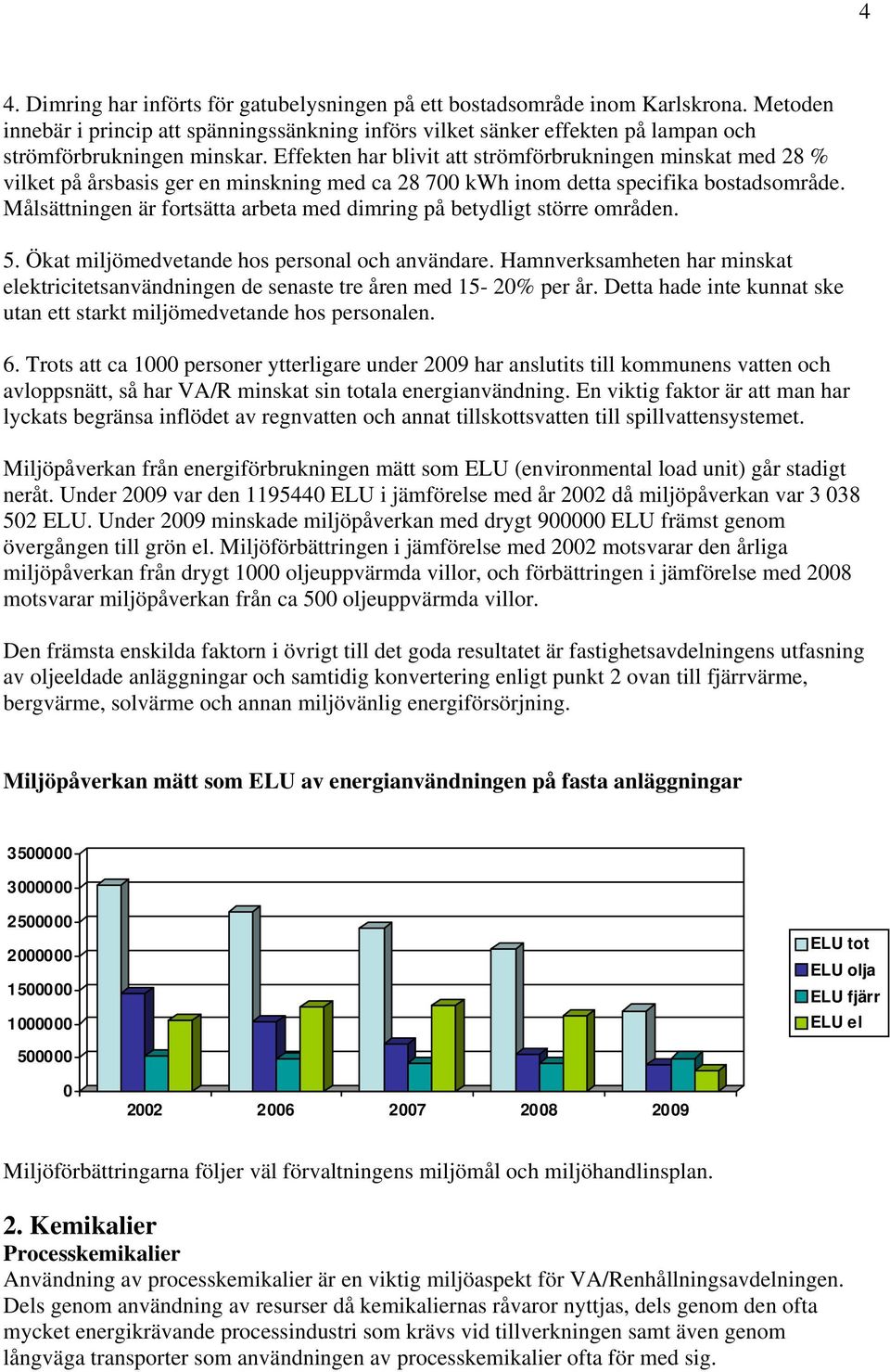 Effekten har blivit att strömförbrukningen minskat med 28 % vilket på årsbasis ger en minskning med ca 28 7 kwh inom detta specifika bostadsområde.