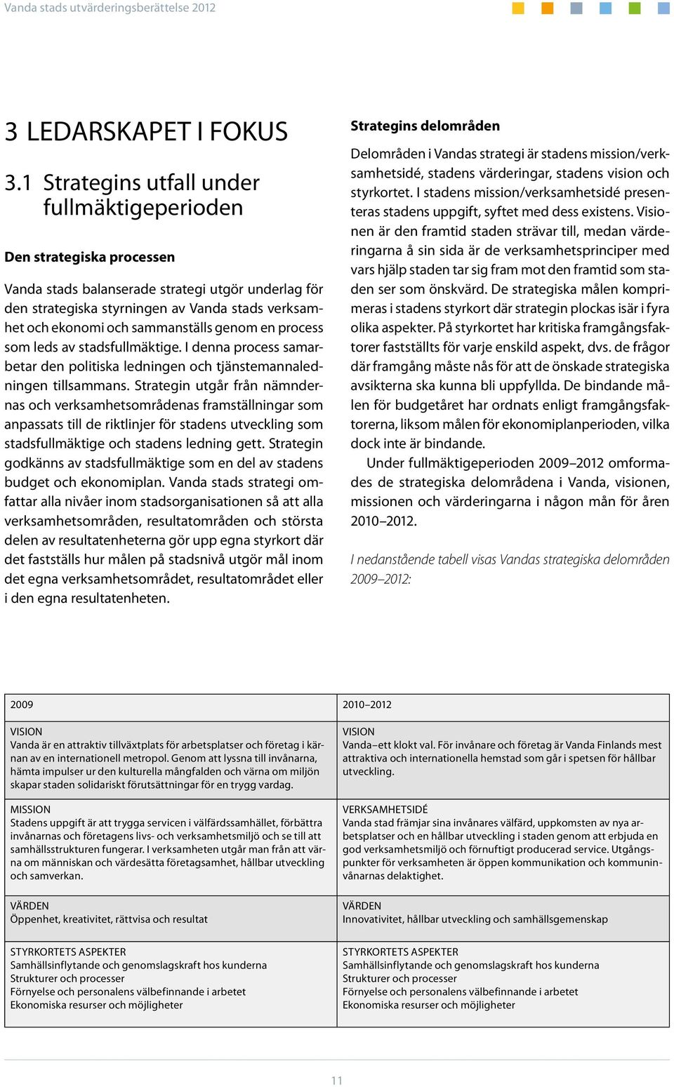 sammanställs genom en process som leds av stadsfullmäktige. I denna process samarbetar den politiska ledningen och tjänstemannaledningen tillsammans.