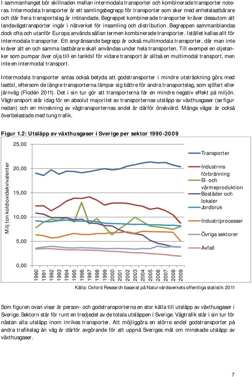 Begreppet kombinerade transporter kräver dessutom att landsvägstransporter ingår i nätverket för insamling och distribution.