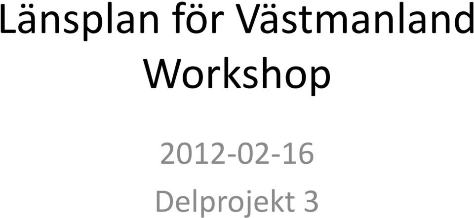 Workshop