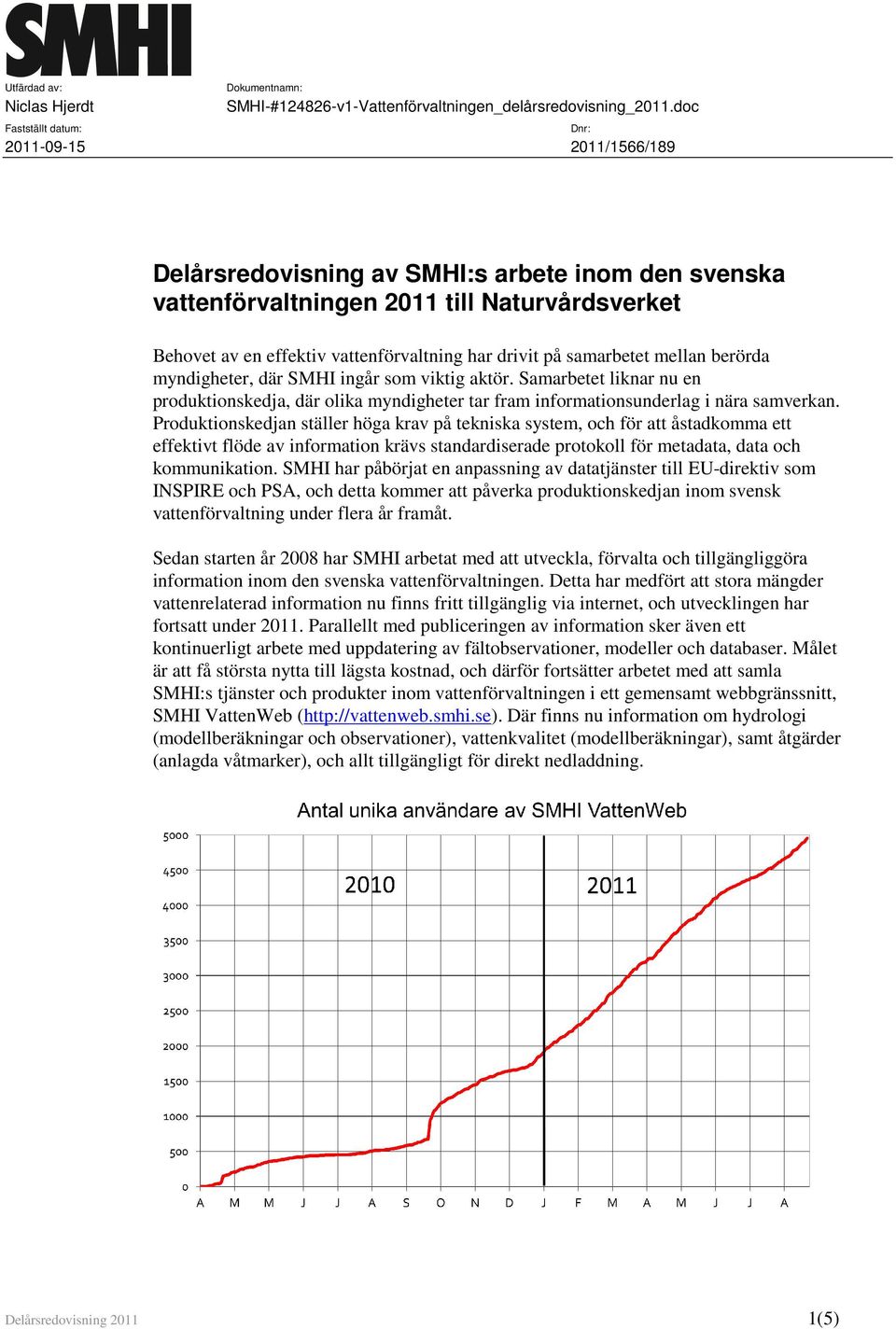 drivit på samarbetet mellan berörda myndigheter, där SMHI ingår som viktig aktör. Samarbetet liknar nu en produktionskedja, där olika myndigheter tar fram informationsunderlag i nära samverkan.