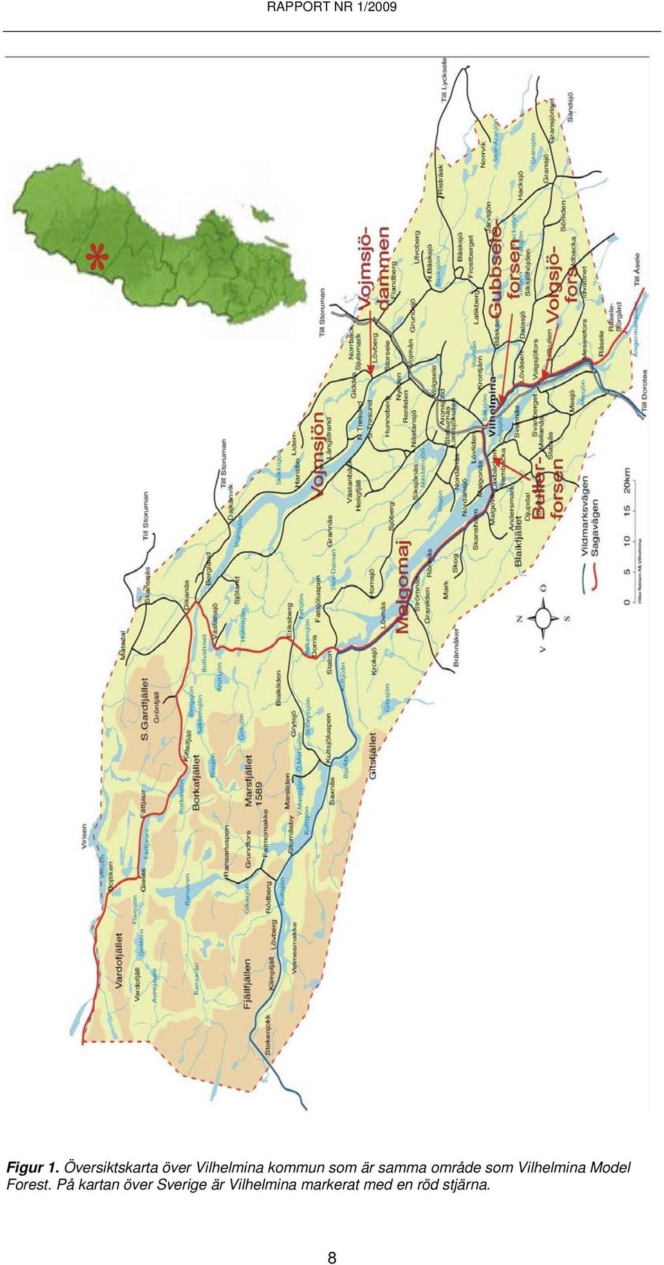 som är samma område som Vilhelmina Model