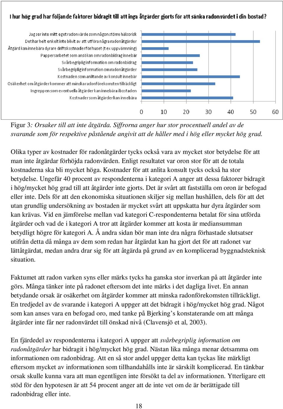 Enligt resultatet var oron stor för att de totala kostnaderna ska bli mycket höga. Kostnader för att anlita konsult tycks också ha stor betydelse.