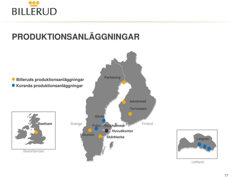 Tervasaari Gävle Beetham Sverige Frövi / Rockhammar