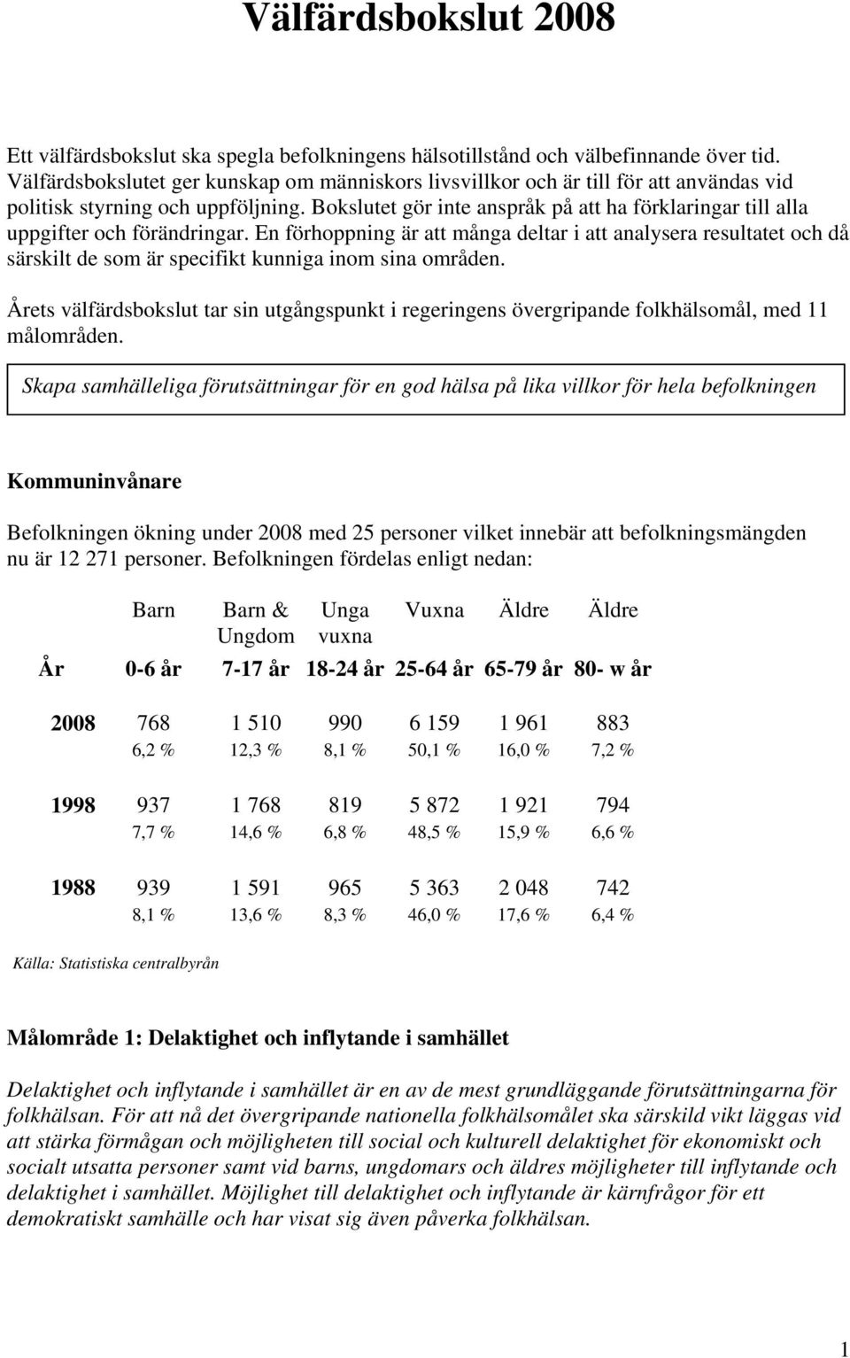 Bokslutet gör inte anspråk på att ha förklaringar till alla uppgifter och förändringar.