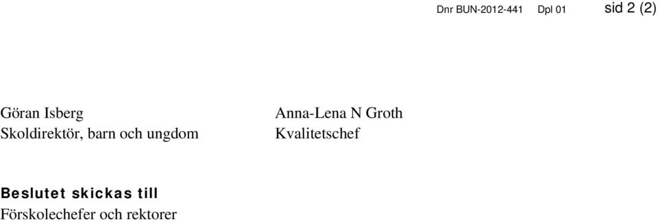 Anna-Lena N Groth Kvalitetschef
