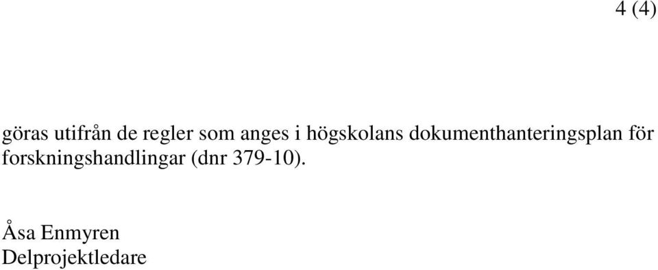 dokumenthanteringsplan för
