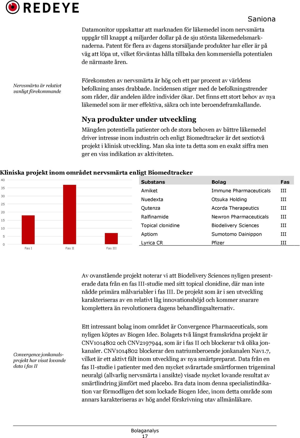 Nervsmärta är relativt vanligt förekommande Förekomsten av nervsmärta är hög och ett par procent av världens befolkning anses drabbade.