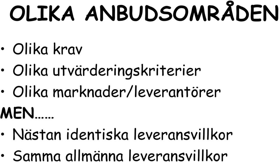 marknader/leverantörer MEN Nästan