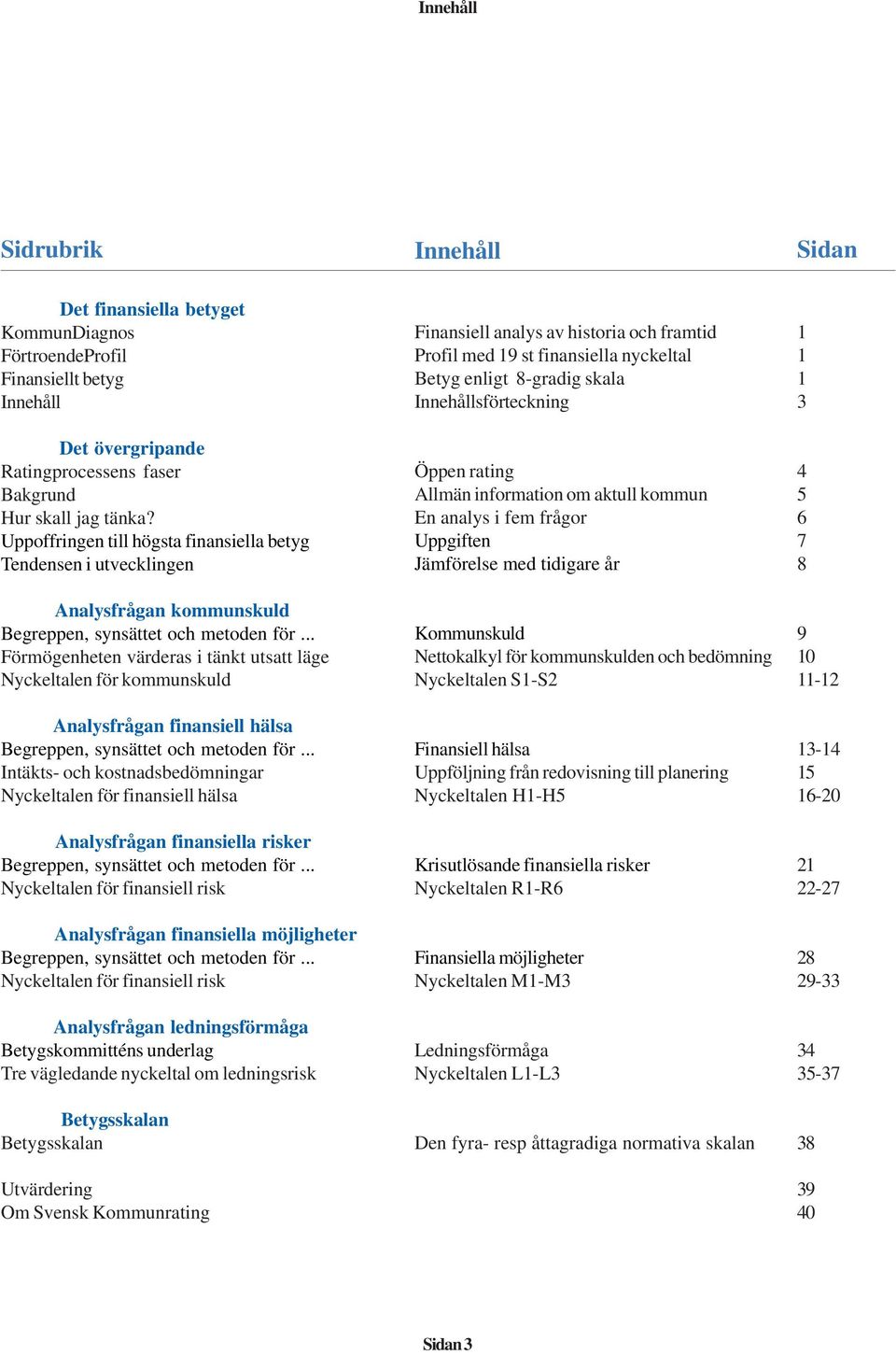 .. Förmögenheten värderas i tänkt utsatt läge Nyckeltalen för kommunskuld Analysfrågan finansiell hälsa Begreppen, synsättet och metoden för.