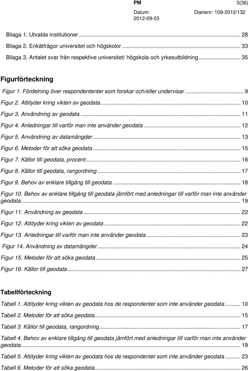 Anledningar till varför man inte använder geodata... 12 Figur 5. Användning av datamängder... 13 Figur 6. Metoder för att söka geodata... 15 Figur 7. Källor till geodata, procent... 16 Figur 8.