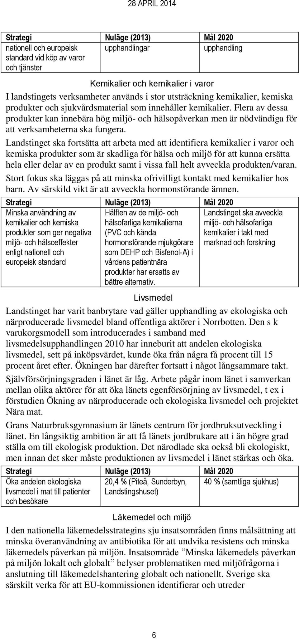 Landstinget ska fortsätta att arbeta med att identifiera kemikalier i varor och kemiska produkter som är skadliga för hälsa och miljö för att kunna ersätta hela eller delar av en produkt samt i vissa