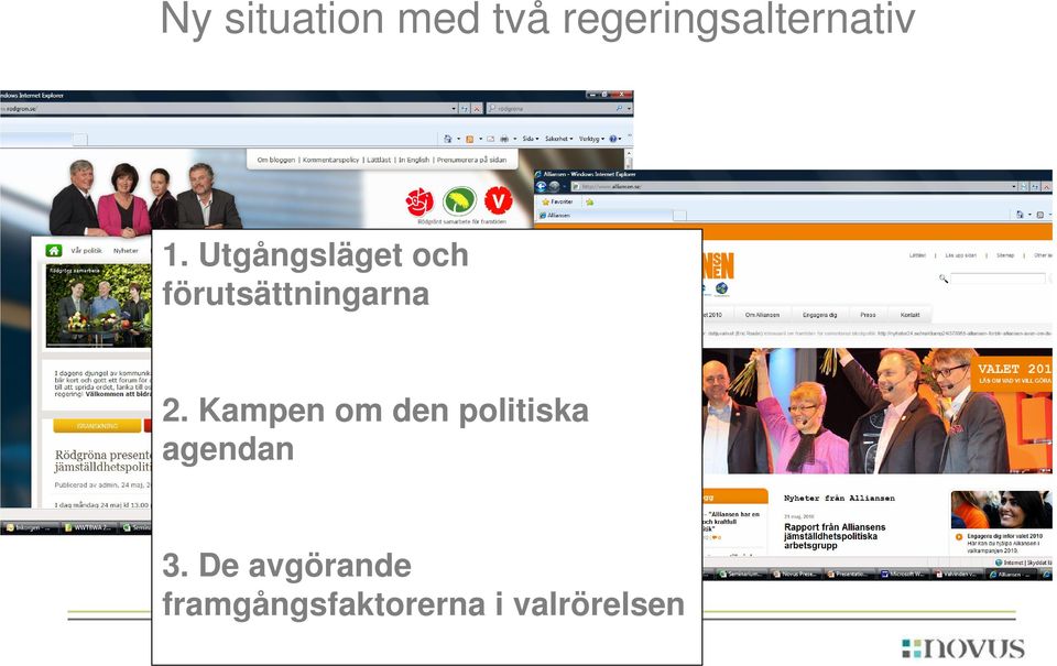 Kampen om den politiska agendan 3.