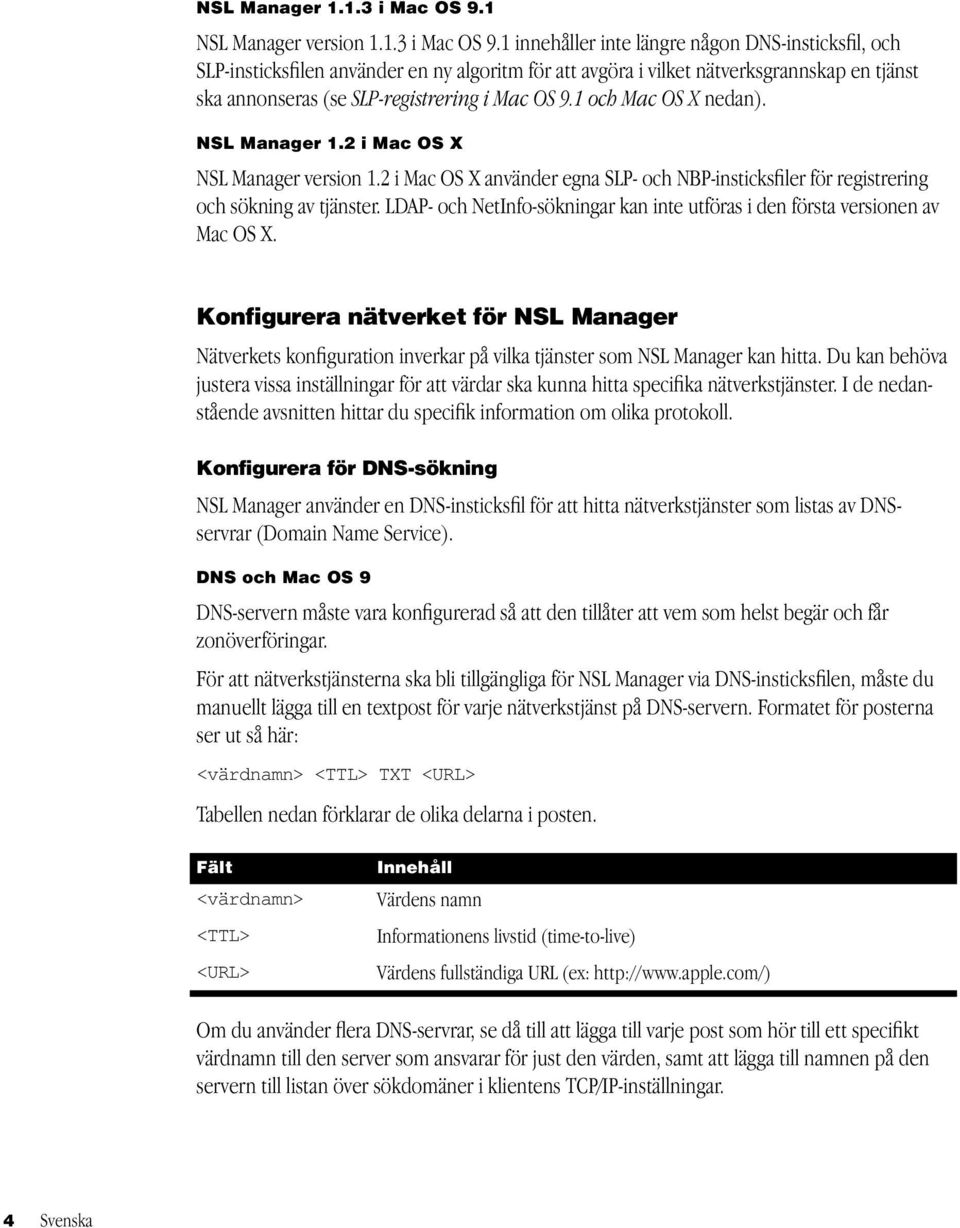 1 innehåller inte längre någon DNS-insticksfil, och SLP-insticksfilen använder en ny algoritm för att avgöra i vilket nätverksgrannskap en tjänst ska annonseras (se SLP-registrering i Mac OS 9.