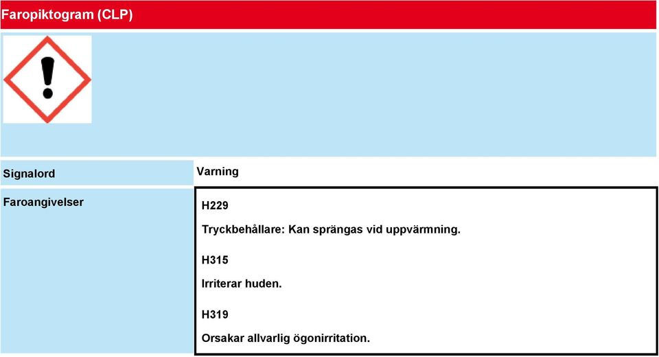 Tryckbehållare: Kan sprängas vid