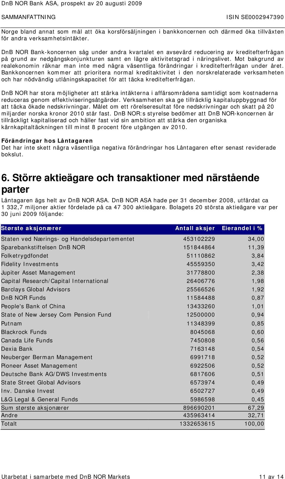 Mot bakgrund av realekonomin räknar man inte med några väsentliga förändringar i kreditefterfrågan under året.