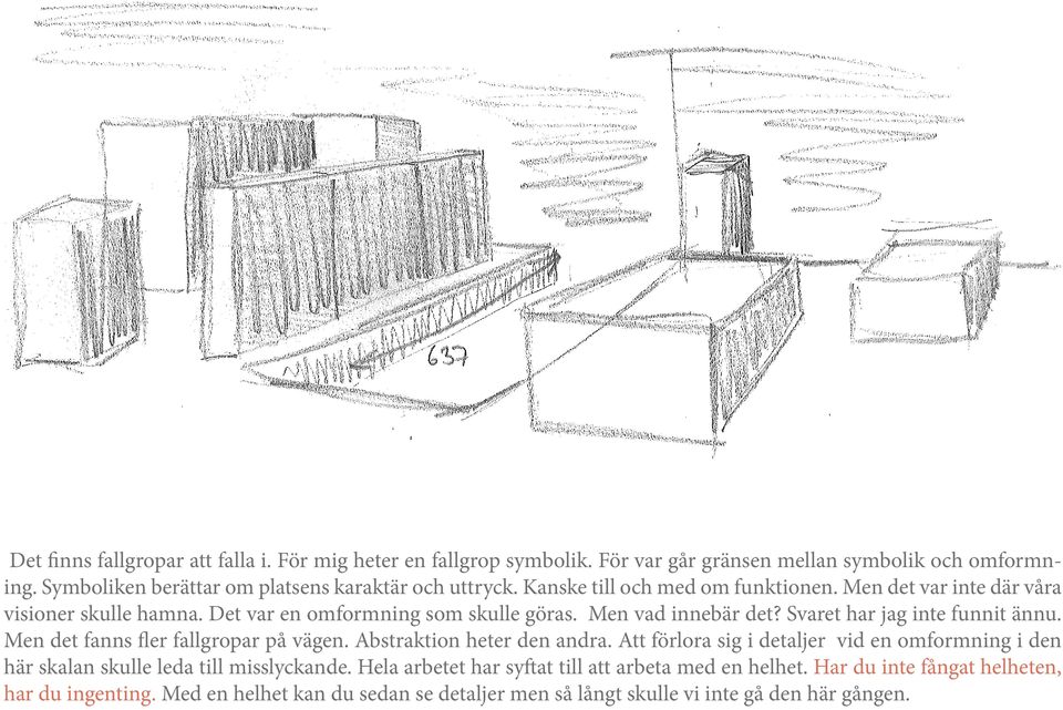 Svaret har jag inte funnit ännu. Men det fanns fler fallgropar på vägen. Abstraktion heter den andra.