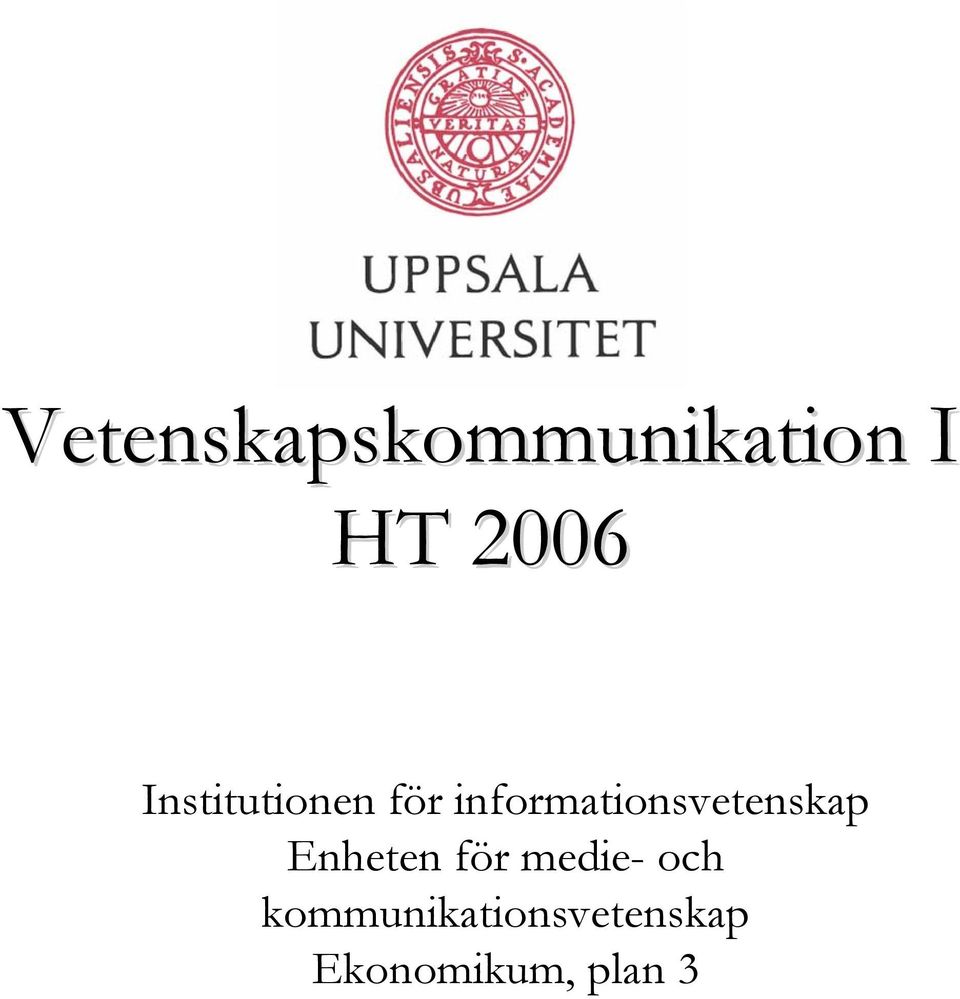 informationsvetenskap Enheten för