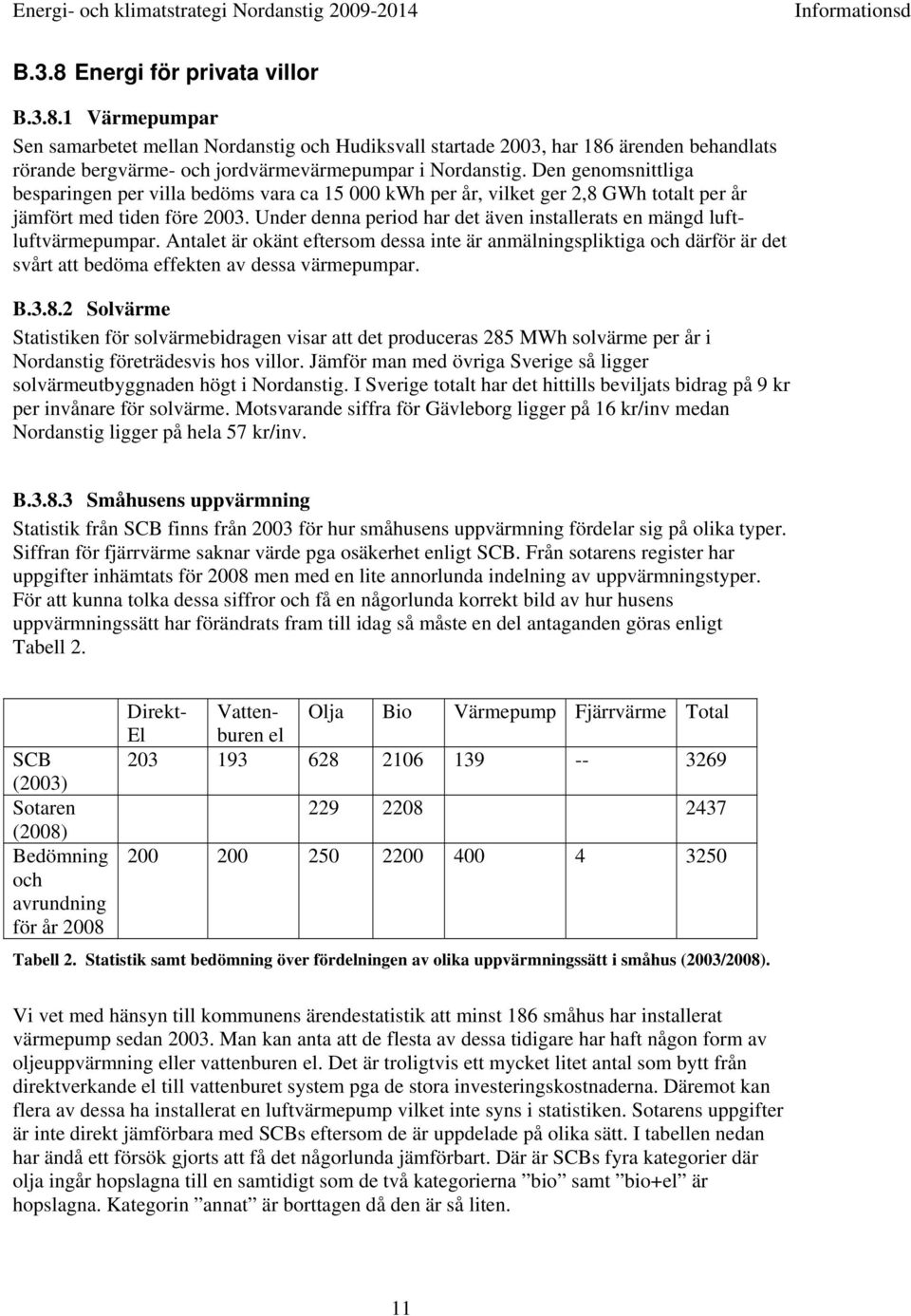 Under denna period har det även installerats en mängd luftluftvärmepumpar. Antalet är okänt eftersom dessa inte är anmälningspliktiga och därför är det svårt att bedöma effekten av dessa värmepumpar.