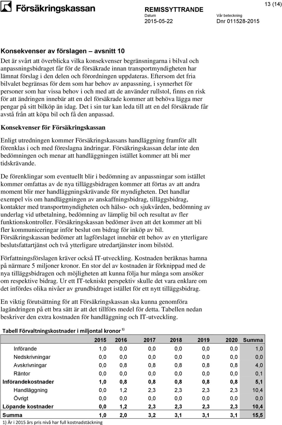 Eftersom det fria bilvalet begränsas för dem som har behov av anpassning, i synnerhet för personer som har vissa behov i och med att de använder rullstol, finns en risk för att ändringen innebär att