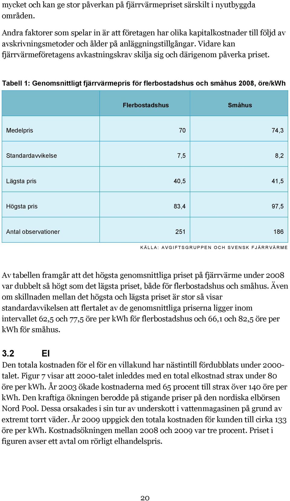 Vidare kan fjärrvärmeföretagens avkastningskrav skilja sig och därigenom påverka priset.