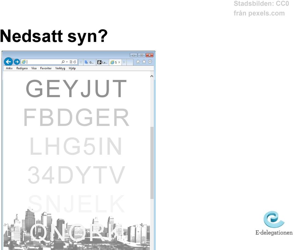 com Nedsatt syn?